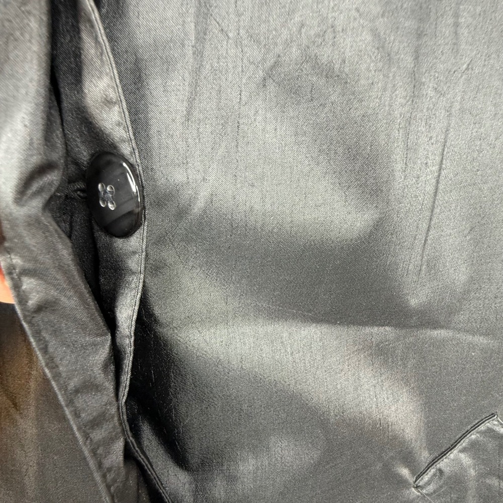 British Mist Women's Black Full Length Raincoat Jacket Size 12 - Picture 8 of 10